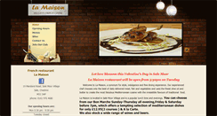 Desktop Screenshot of lamaisonman.com